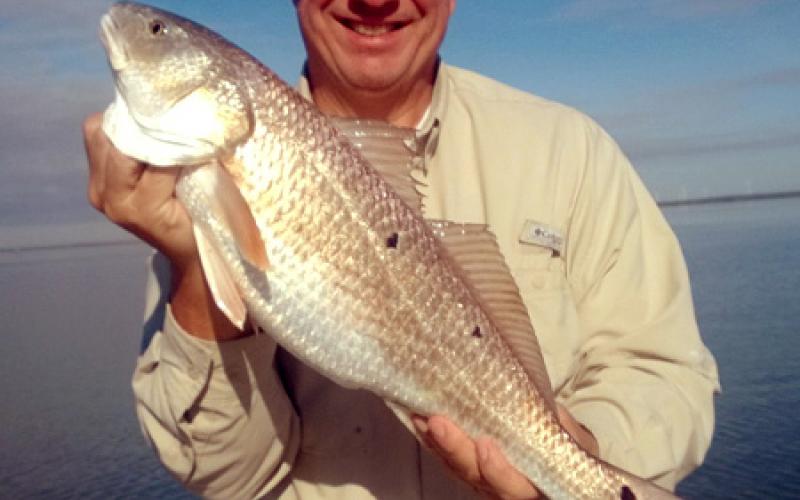 Forty inch Redfish Caught in the Texas Coastal Bend