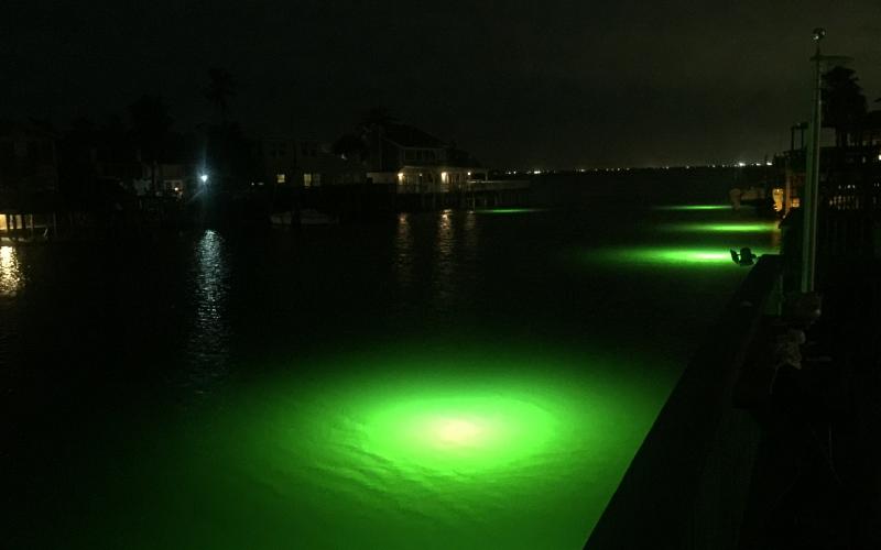 North Padre Canal Underwater Lights