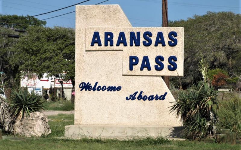 Aransas Pass, Texas Welcome Sign